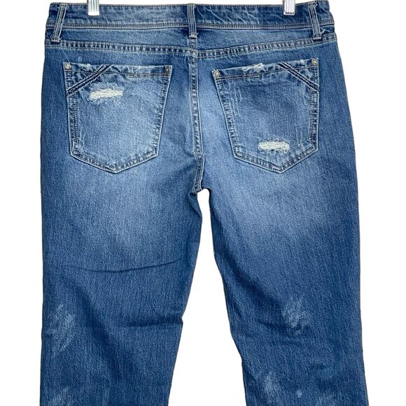 Buckle Black Fit No 53 Ankle Skinny Jeans 30 Denim Mid Rise Distressed Stretch - Picture 6 of 11